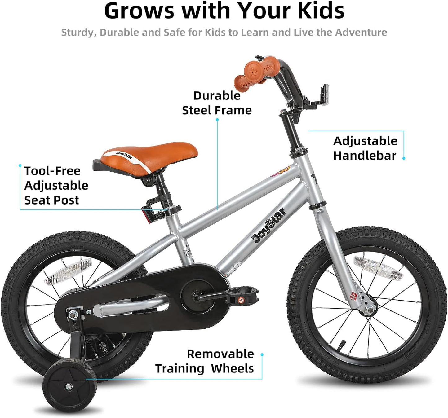 Kids Bike for Ages 2-12 Years Old Boys Girls, 12-20 Inch BMX Style Kid'S Bikes with Training Wheels, Children Bicycle for Kids and Toddler, Multiple Colors